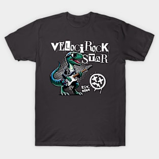 Veloci Rock Star Dinosaur Rockstar T-Shirt